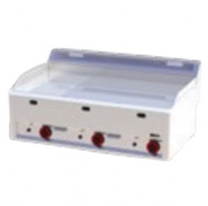 Plancha professionnelle gaz lisse et rainure 3 zones REDFOX profondeur 600mm - FTHRC 90 GL
