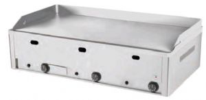 Plancha professionnelle gaz lisse 3 zones REDFOX