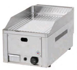 Plancha professionnelle gaz rainure 1 zone