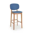 Tabouret de bar en bois et similicuir KUBA BAR SANDALYECI B00382 Tabouret