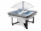 Buffet réfrigéré central carré avec cuve pour bacs GN1/1 SCAIOLA Buffet réfrigéré central carré avec cuve pour bacs GN1/1 SCAIOLA
