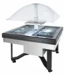 Buffet réfrigéré central carré  avec cuve pour bacs GN1/1 SCAIOLA Buffet réfrigéré central carré  avec cuve pour bacs GN1/1 SCAIOLA