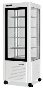 Vitrine réfrigérée 4 faces vitrées positive ventilée SCAIOLA - 400F 400F