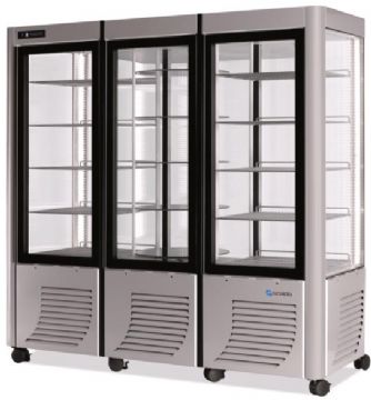 Vitrine réfrigérée 4 faces vitrées positive ventilée SCAIOLA - 3P Vitrine réfrigérée 4 faces vitrées positive ventilée SCAIOLA - 3P
