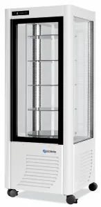 Vitrine réfrigérée 4 faces vitrées positive ventilée SCAIOLA - 400G 400G