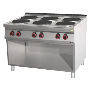Fourneau électrique 6 feux | REDFOX SP 90/120 E