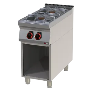 Fourneau à gaz 2x brûleur avec soubassement | REDFOX SP 90/40 G