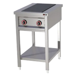 Fourneau électrique 2x feu avec soubassement 400 V | REDFOX SPF 50 E