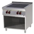 Fourneau électrique 4x feu avec soubassement 400 V | REDFOX