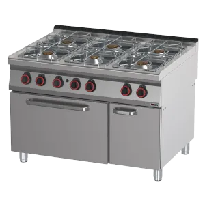 Fourneau à gaz avec four 2/1 | REDFOX SPT 90/120-21 G
