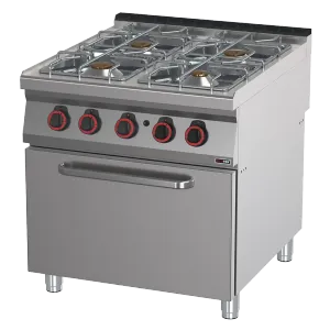 Fourneau à gaz avec four 2/1 | REDFOX SPT 90/80 21 G