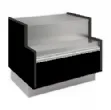 Vitrine rfrigre STUART avec rserve longueur 950mm avec meuble caisse en stock STUA10/BLACK+CAISSE_STOCK