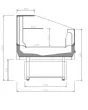 Vitrine promotionnelle groupe incorporé VISION 938x1000x1200mm INFRICO SVS10E1-60hz
