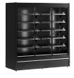 Vitrine rfrigre verticale noire libre service portes battantes longueur 1955mm TEFCOLD