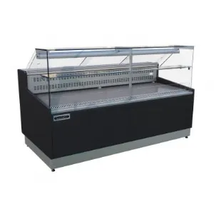 Vitrine rfrigre STUART avec rserve - Longueur 1950mm - STUA20/NOIR STUA20/BLACK