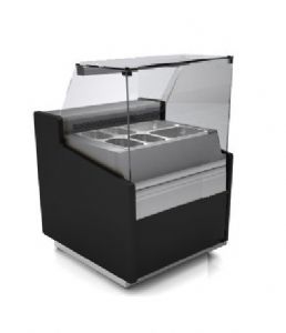 Vitrine rfrigre SPIDER avec rserve - structure 3xGN1/1 Longueur 1000mm - SPID100