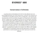 Four de conservation en Temprature 10 niveaux GN1/1 EVEREO 600 UNOX XEEC-1011-EPR