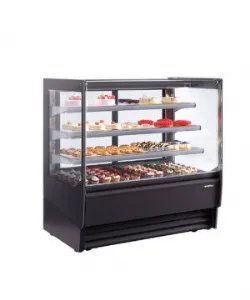 Vitrine d'exposition pour pâtisserie vitre droit AMBAR 938x810x1300mm INFRICO VBR9PSS-60hz