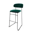 Tabouret d'intrieur en velours vert MUNDO VEBA