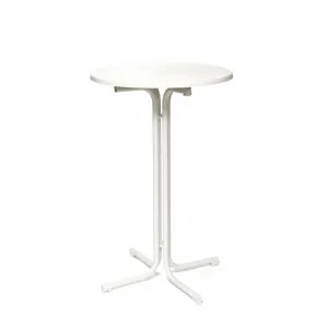 Mange-debout pliant diamtre 70cm blanc BERLIN VEBA P16170