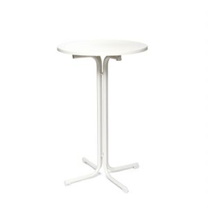 Mange-debout pliant diamtre 80cm blanc BERLIN VEBA