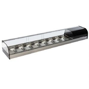 Vitrine  tapas rfrigre 8x GN1/3 MASTRO - TPFR8IA