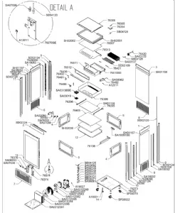 Pi�ces d�tach�es vitrine r�frig�r�e vitr�e BARTSCHER VITRI-VITR_BARTSCHER