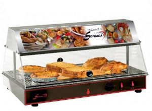 Vitrine chauffante  poser 1 niveau SOFRACA