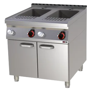 Cuiseur à pâtes électrique 33 + 33 l avec soubassement 400 V | REDFOX VT 90/80 E